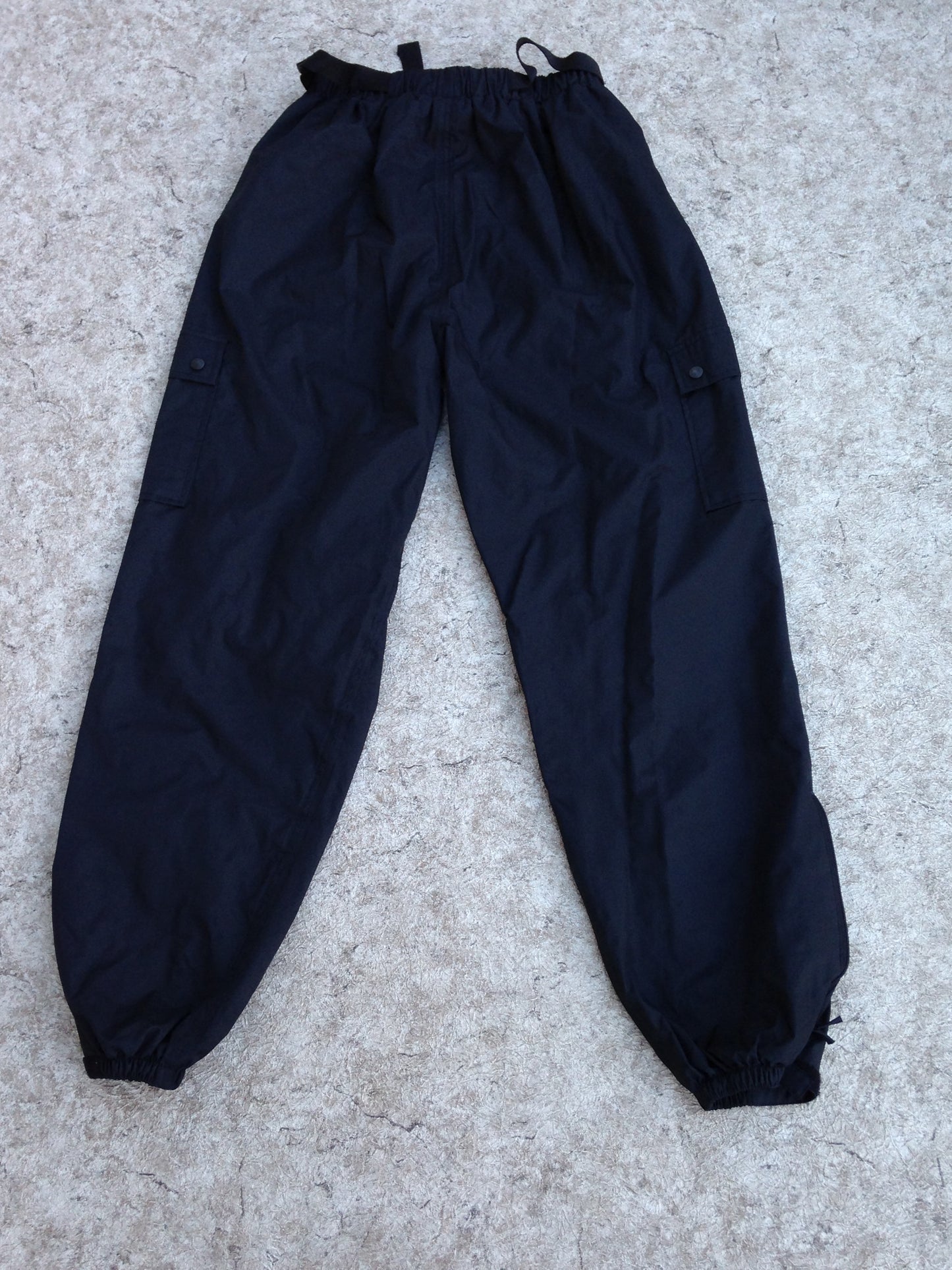 Rain Pants Ladies Size Large Wetskins Black Excellent