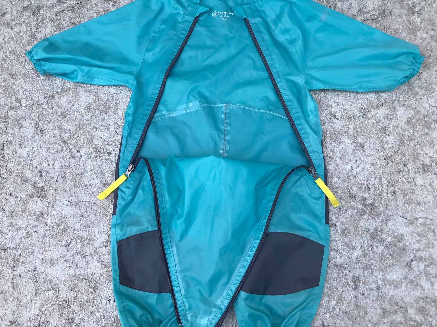 Rain Suit Child Size 12 Month Muddy Buddy Cloud Veil Pants Coat Sage Green New Demo Model