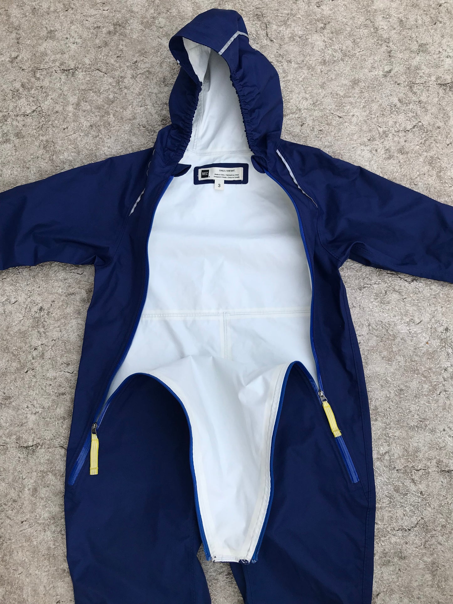 Rain Suit Child Size 3 Muddy Buddy MEC Heritage Pants Coat Blue Excellent