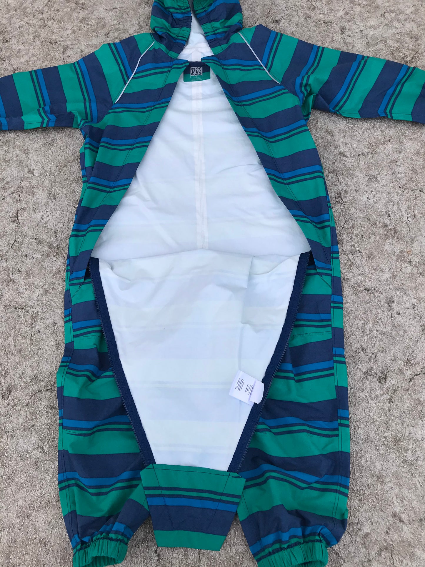 Rain Suit Child Size 5 Muddy Buddy MEC Pants Coat Blue Teal Excellent