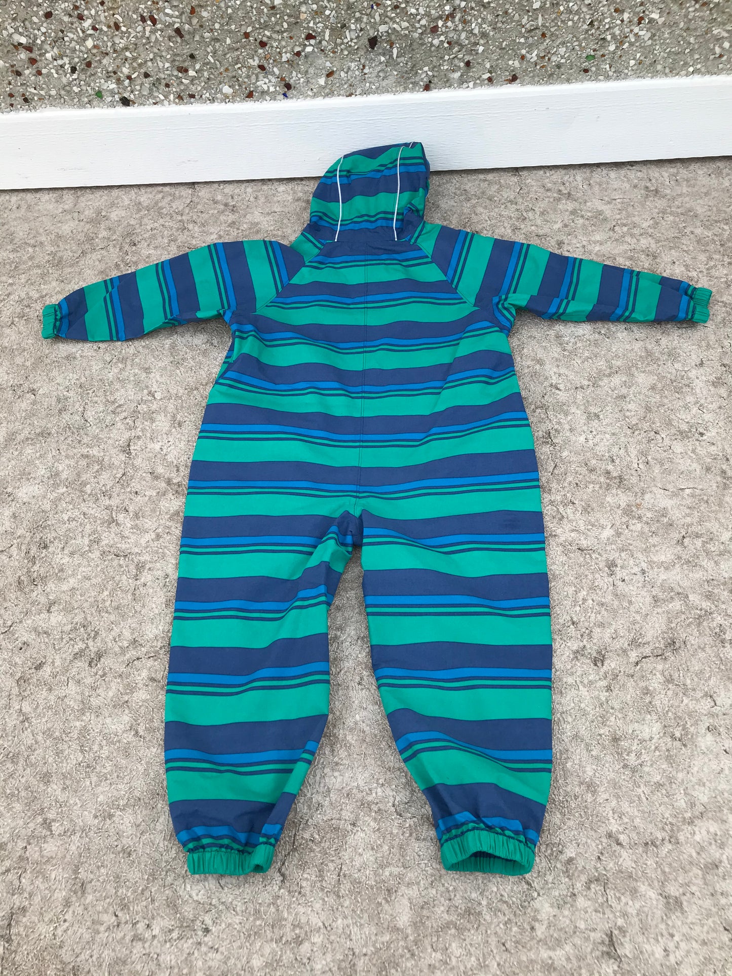 Rain Suit Child Size 5 Muddy Buddy MEC Pants Coat Blue Teal Excellent