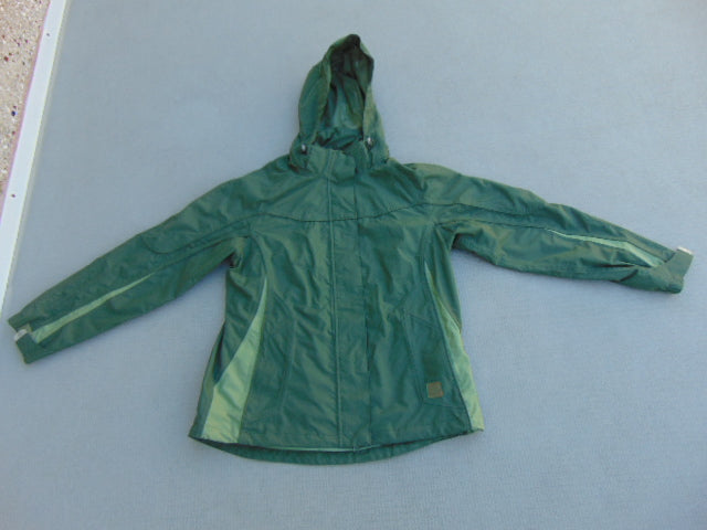 Rain Coat Ladies Size Large Wind River Green Excellent