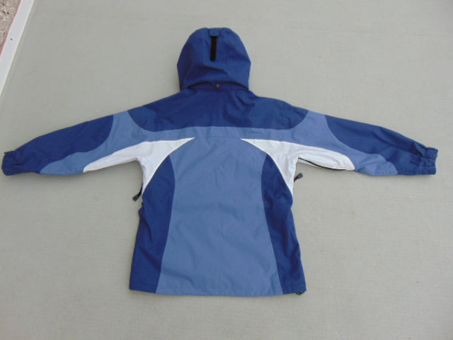 Rain Coat Ladies Size Small Viking Creekside Blue White Waterproof