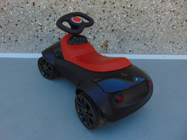 Ridem BMW Baby Racer II Genuine Ride On Push Toy Leather Seat Rubber Tires For Quiet Ride Retail 200.00 RARE