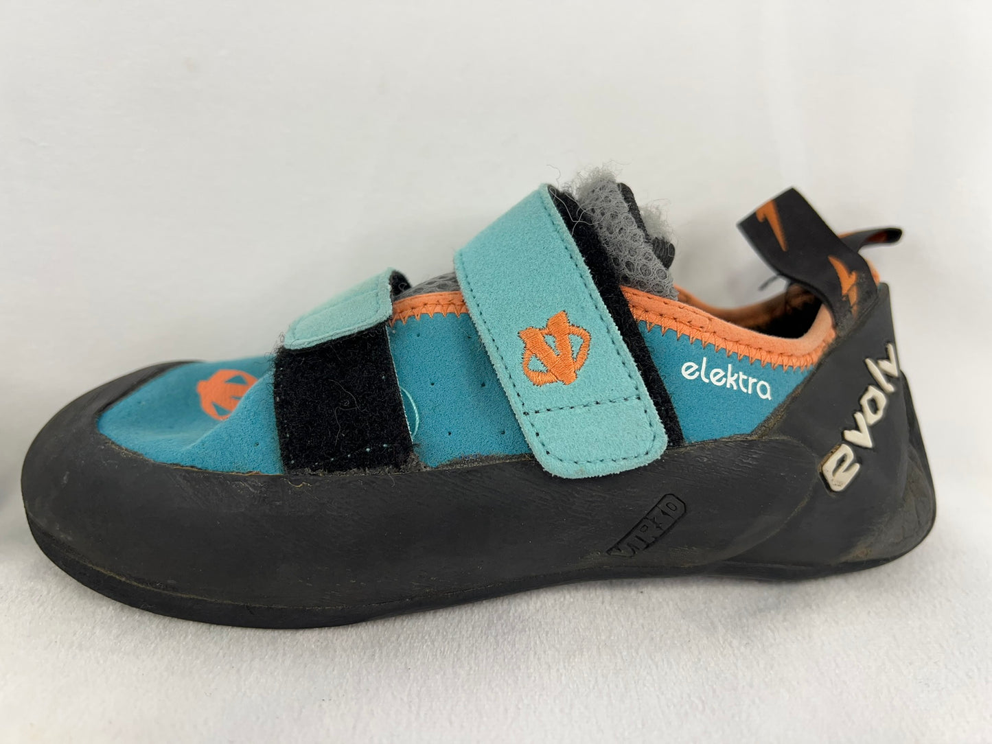 Rock Climbing Shoes Adult Size 7.5 Elektra Evolve Teal Black
