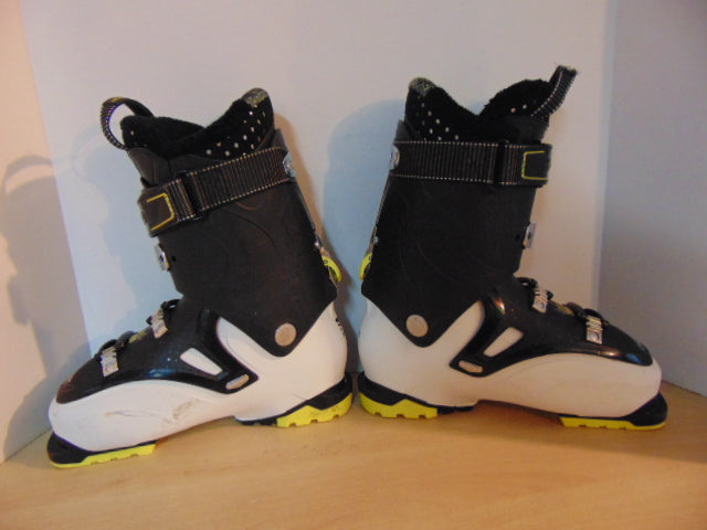 Ski Boots Mondo Size 26.5 Men's Size 8.5 Ladies Size 9.5 308 mm Salomon Black Yellow White Excellent