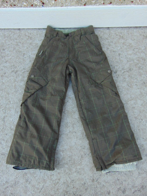 Snow Pants Child Size 8 Ripzone Core Brown Multi New Demo Model