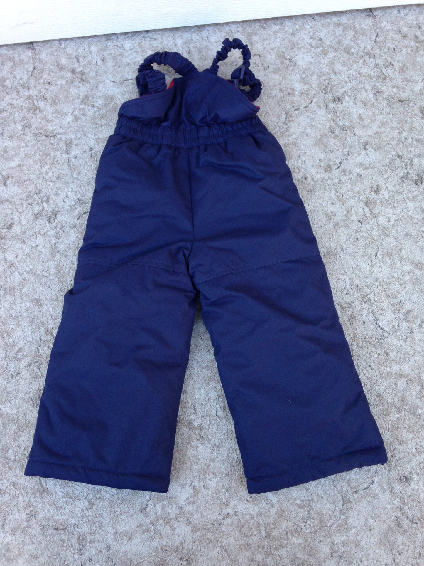 Snow Pants Child Size 2 West Bound Marine Blue With Red Micro Fleece Lining Inside New Demo Model