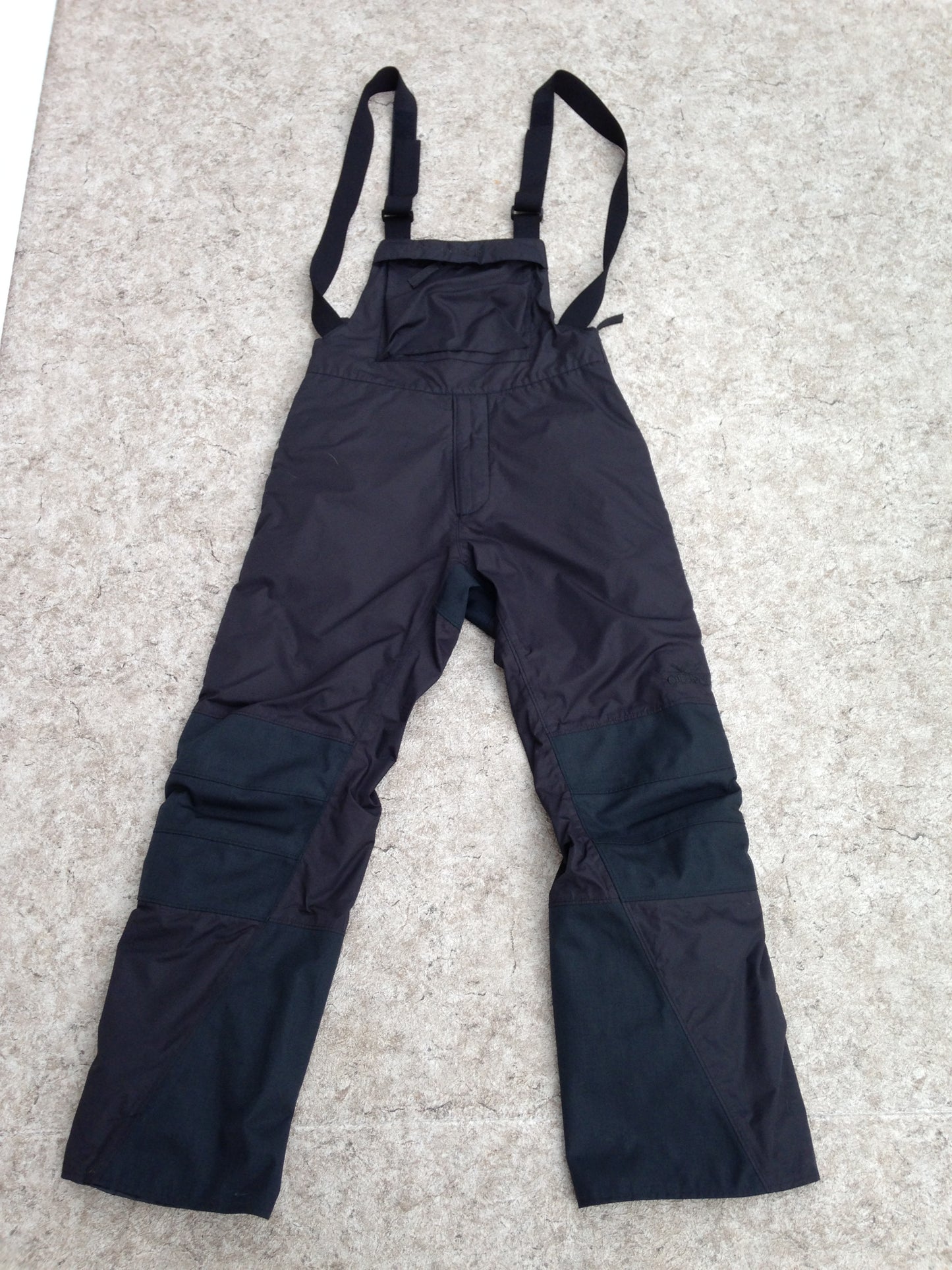 Snow Pants Men's Size Medium Outech Bib Full Zippers Both Legs Great Snowmobile Ski Snowboard Black As New