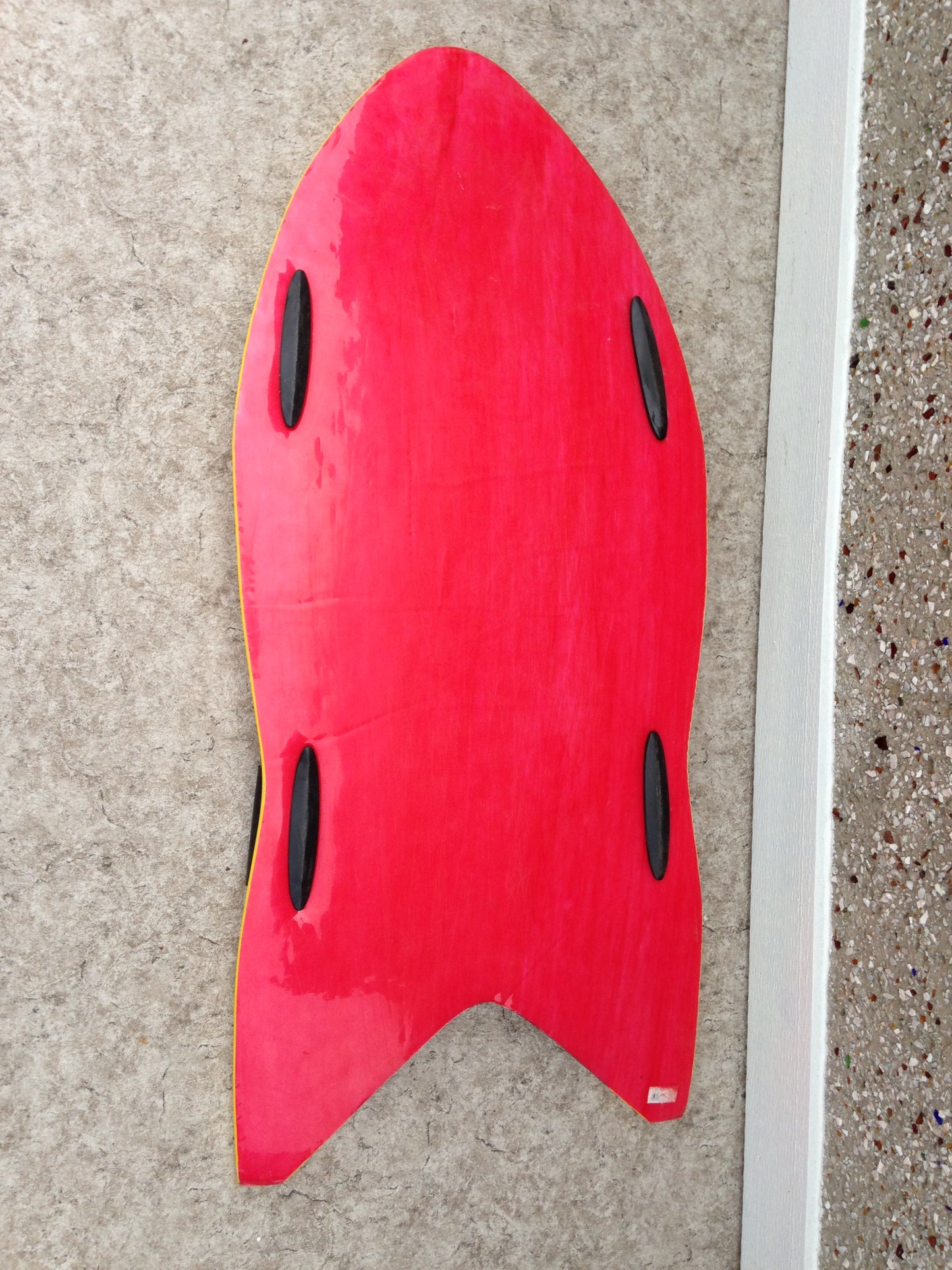 Snow Sled Ski Doo Foam Racing Sled Child Size 4-12 Excellent As New Yellow Multi