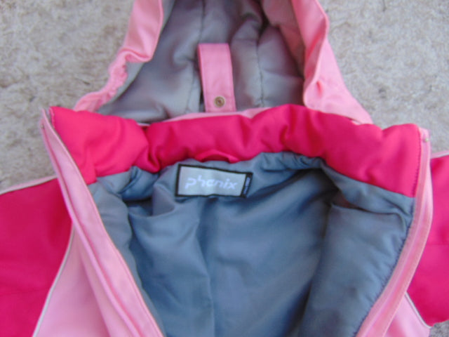 Snowsuit Child Size 6-7 Phenix Ski Gear Fushia Pink Made In Europe 1 pc Excellent
