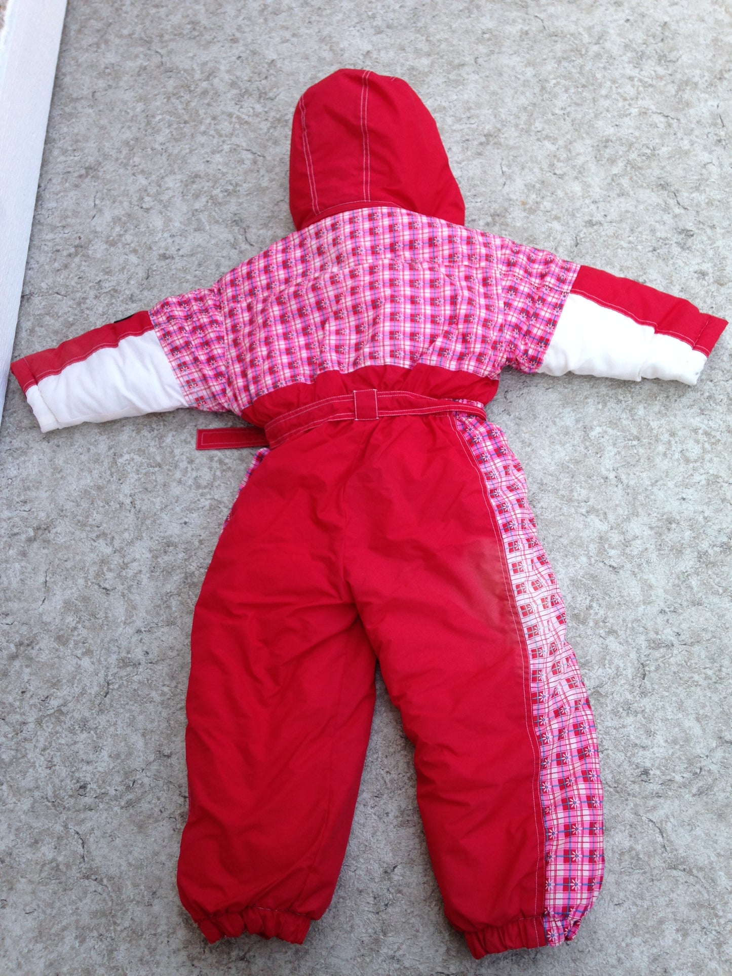 Snowsuit Child Size 3X Pink White 1 pc