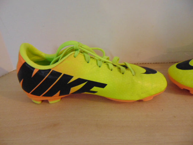 Soccer Shoes Cleats Child Size 3 Nike Mercurial Yellow Orange Black Minor Marks