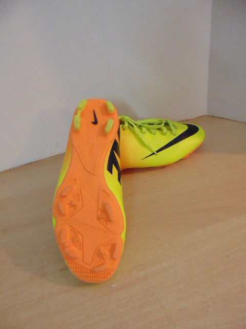 Soccer Shoes Cleats Child Size 3 Nike Mercurial Yellow Orange Black Minor Marks