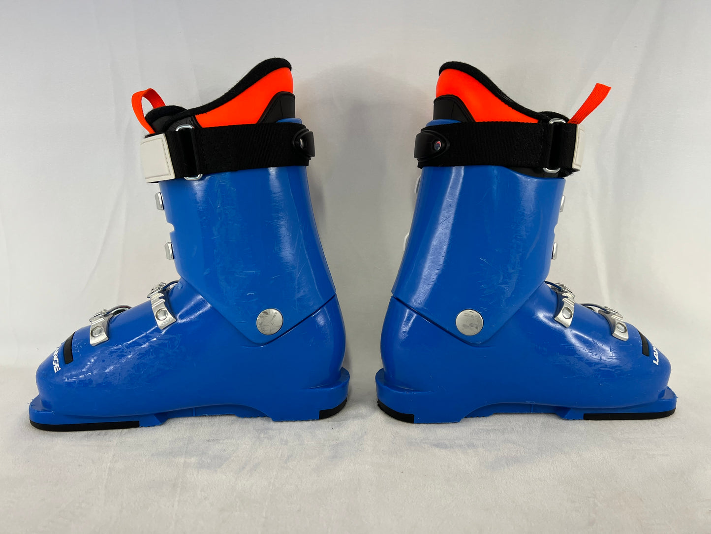 Ski Boots Mondo Size 20.5 Child Size 2 249 mm Lange Blue White Orange Excellent