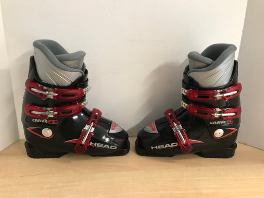 Ski Boots Mondo Size 23.0 Child Size 5  271 mm Head Carve X3 Black Red