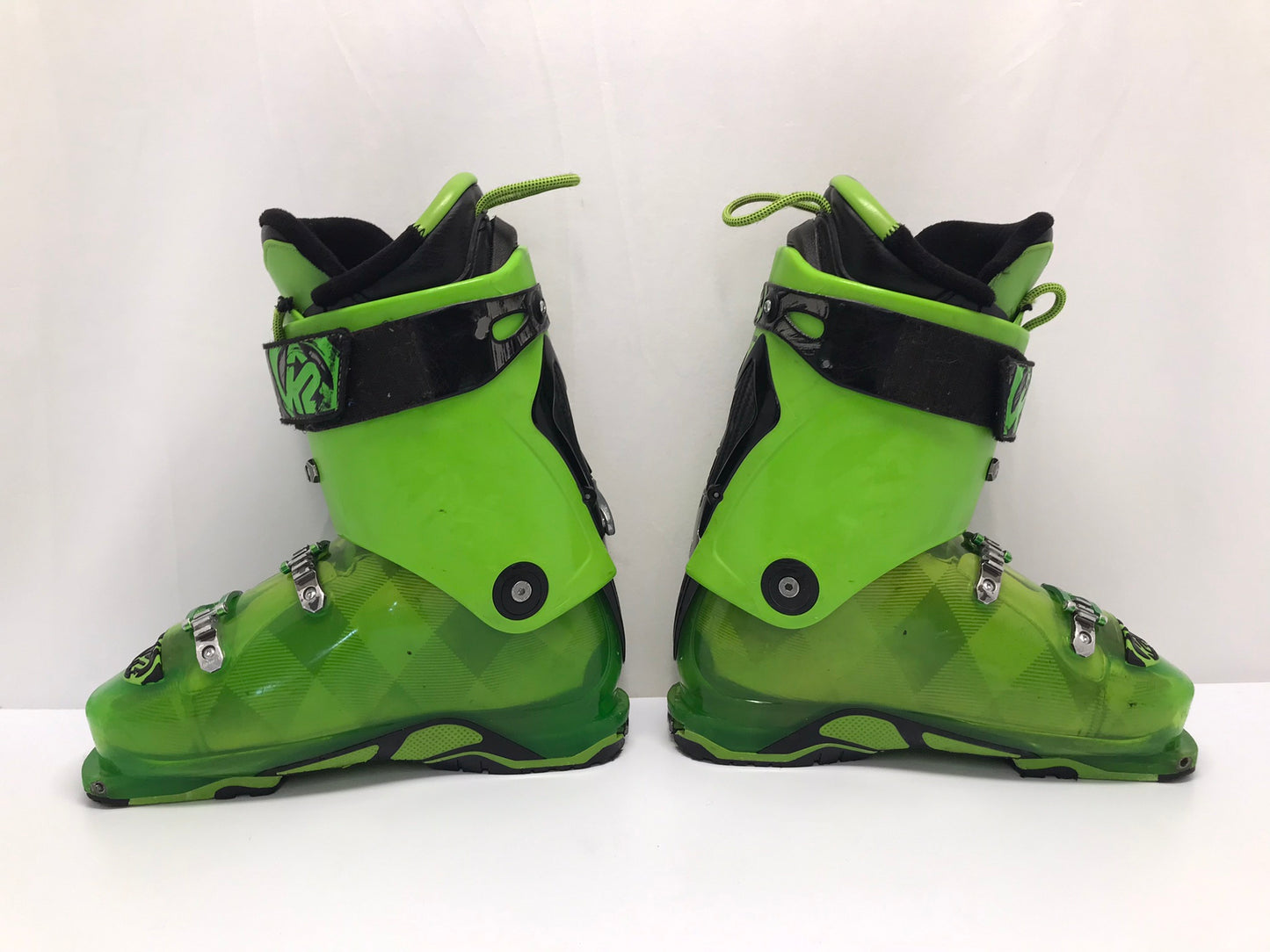 Ski Boots Mondo Size 27.0 Men's Size 8 Ladies Size 9 310 mm K-2 Pinnacle Lime Green Black