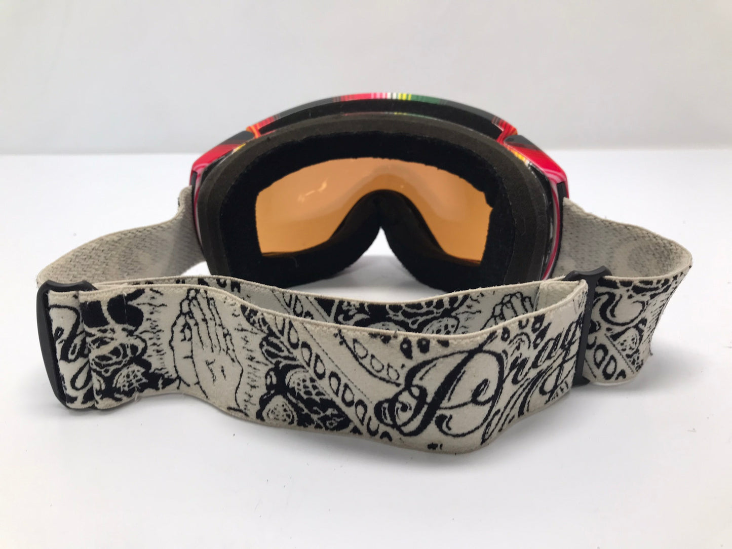Ski Goggles Adult Size Large Dragon Black Red Big Eye's