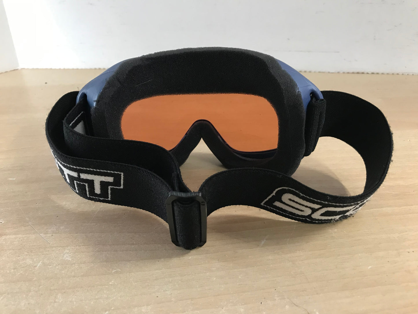 Ski Goggles Child Size 6-8 Scott Blue Black With Orange Lenses