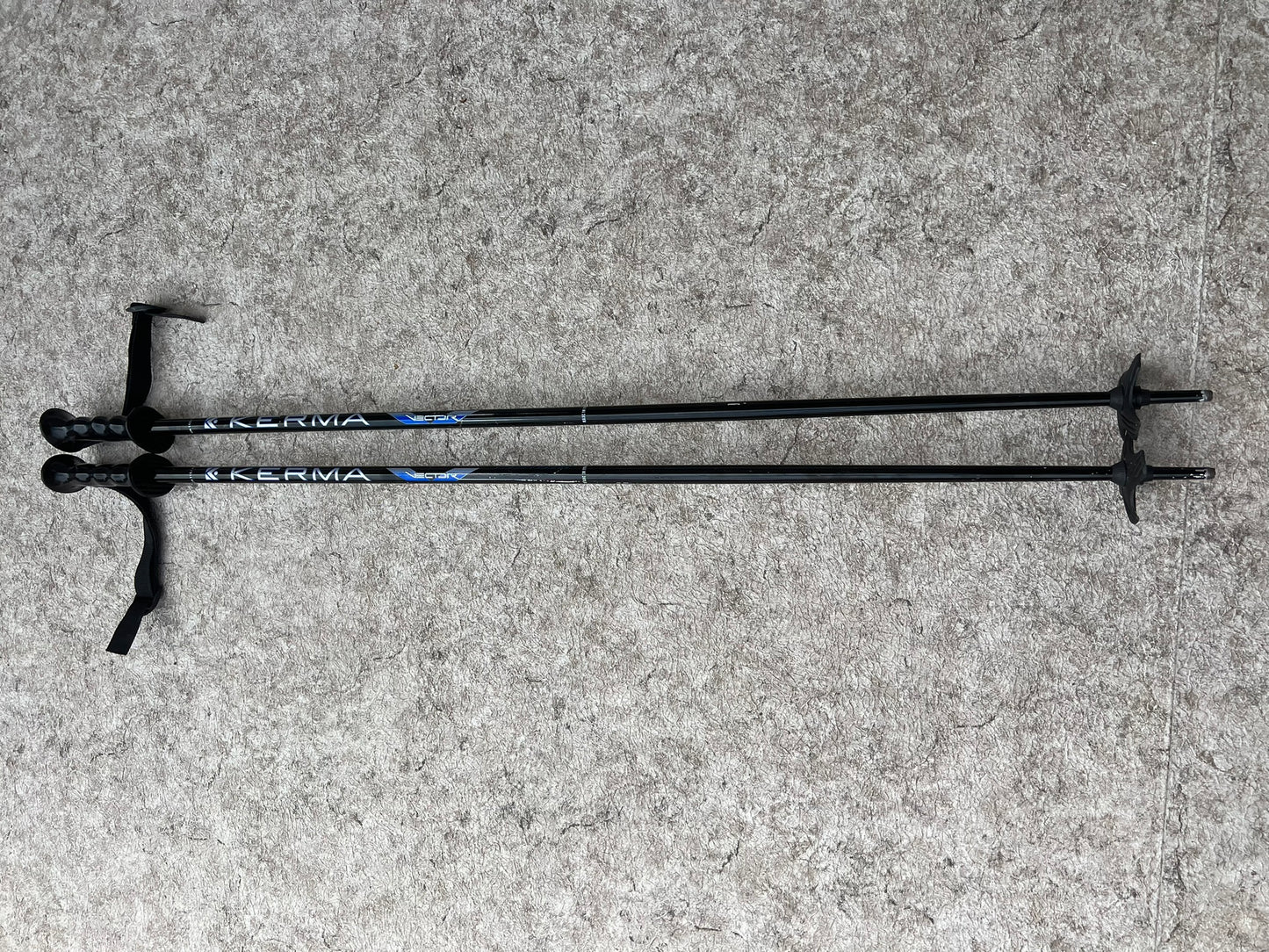 Ski Poles Adult Size 44 inch 110 cm Kerma Blue Black Red