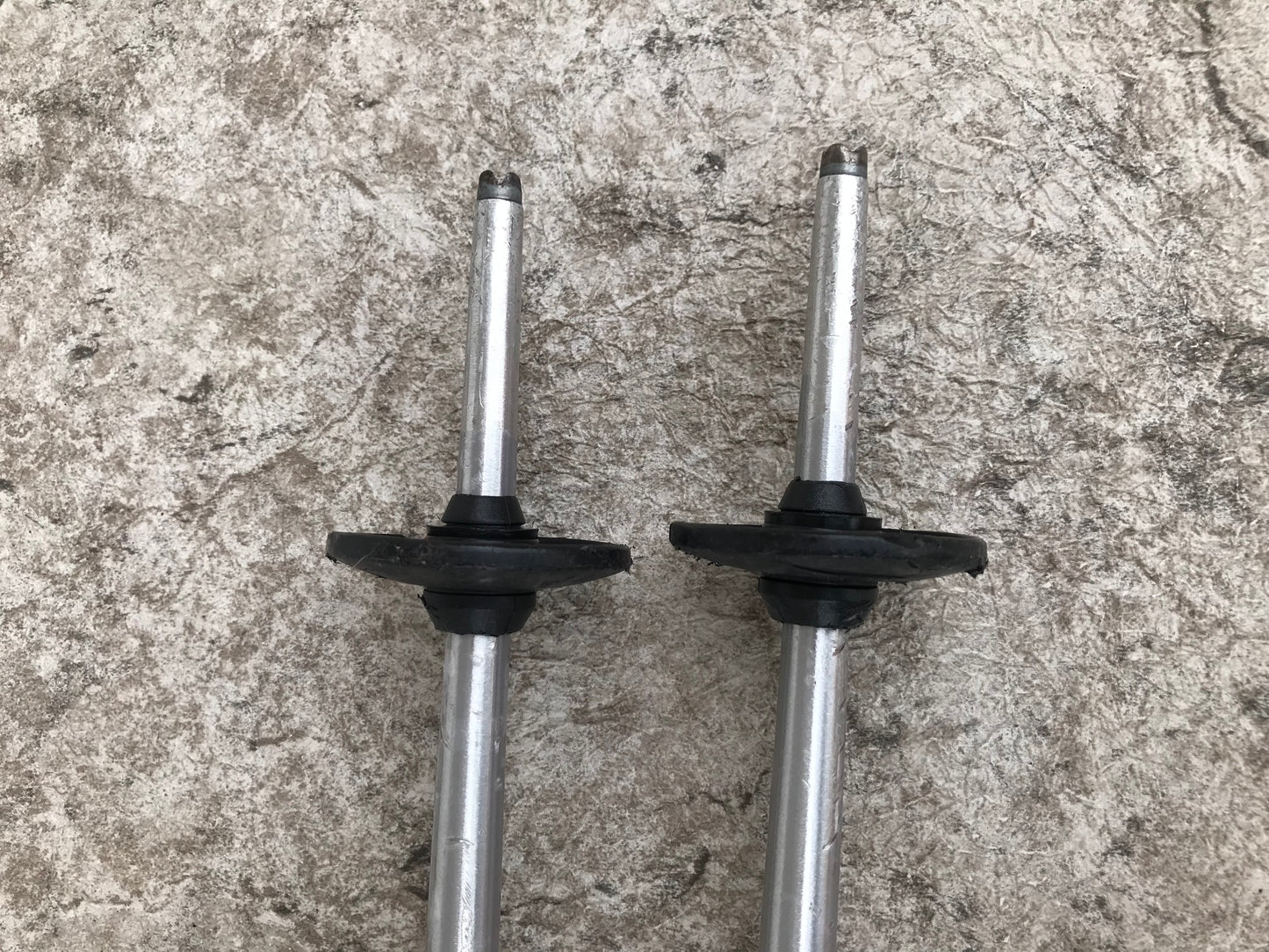 Ski Poles Adult Size 45 inch Elan Magfire Bronze Chrome Orange Rubber Handles Excellent