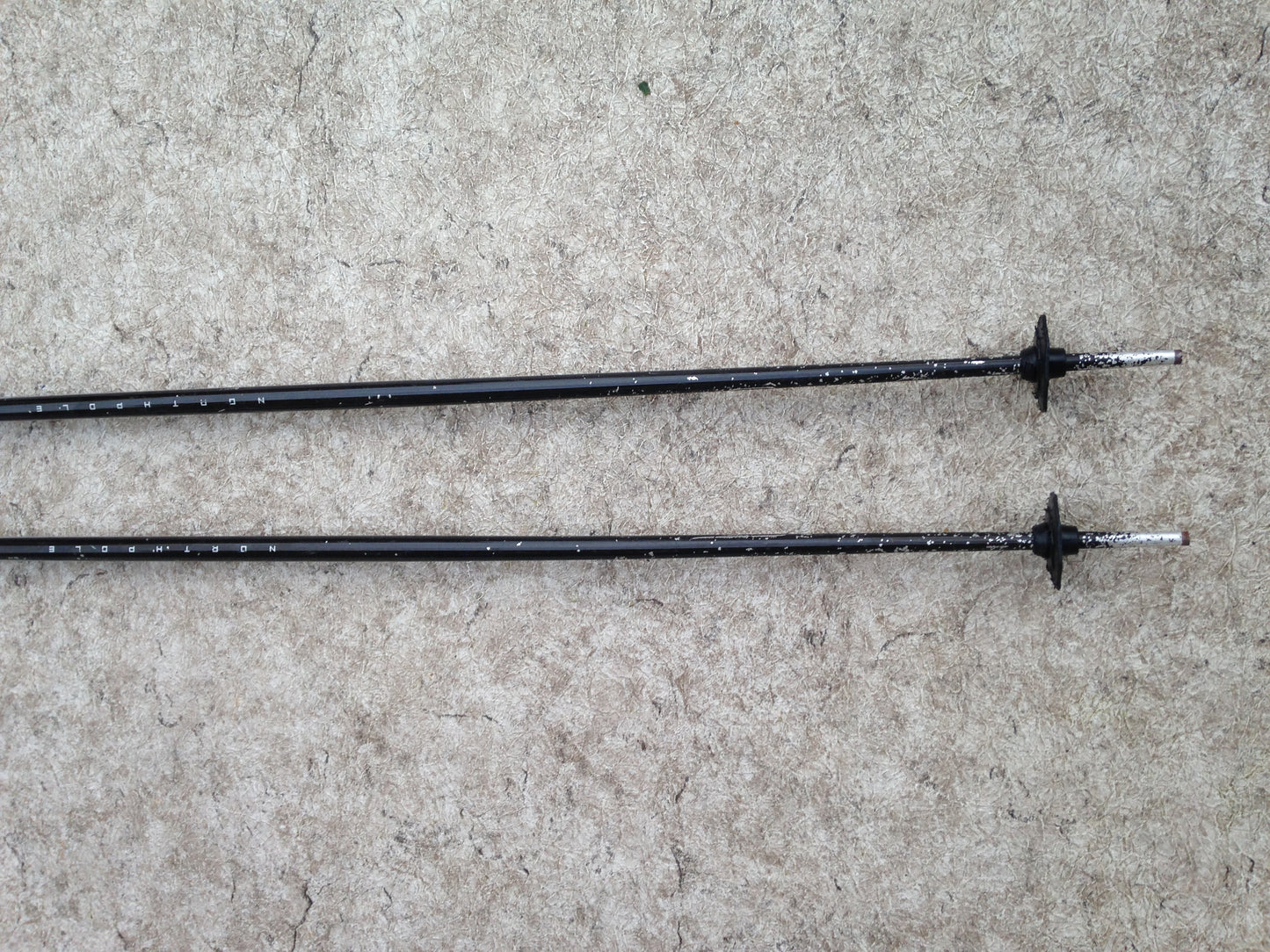 Ski Poles Adult Size 45 inch Salomon Grey Black