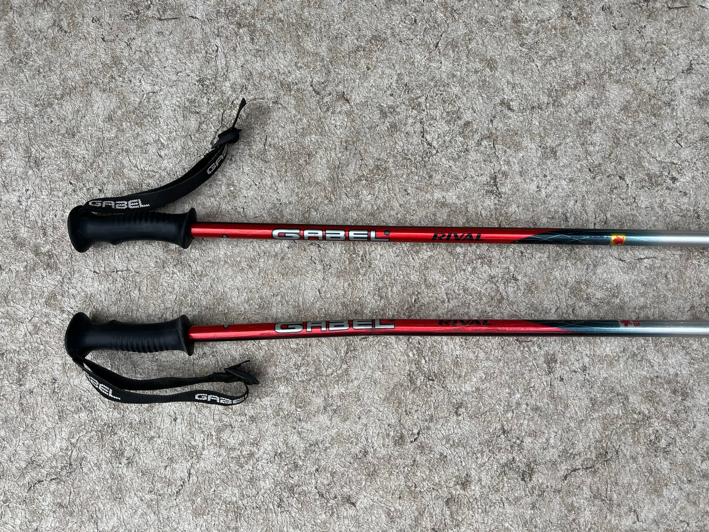 Ski Poles Adult Size 46 inch 115 cm Gabel Rival Red Black