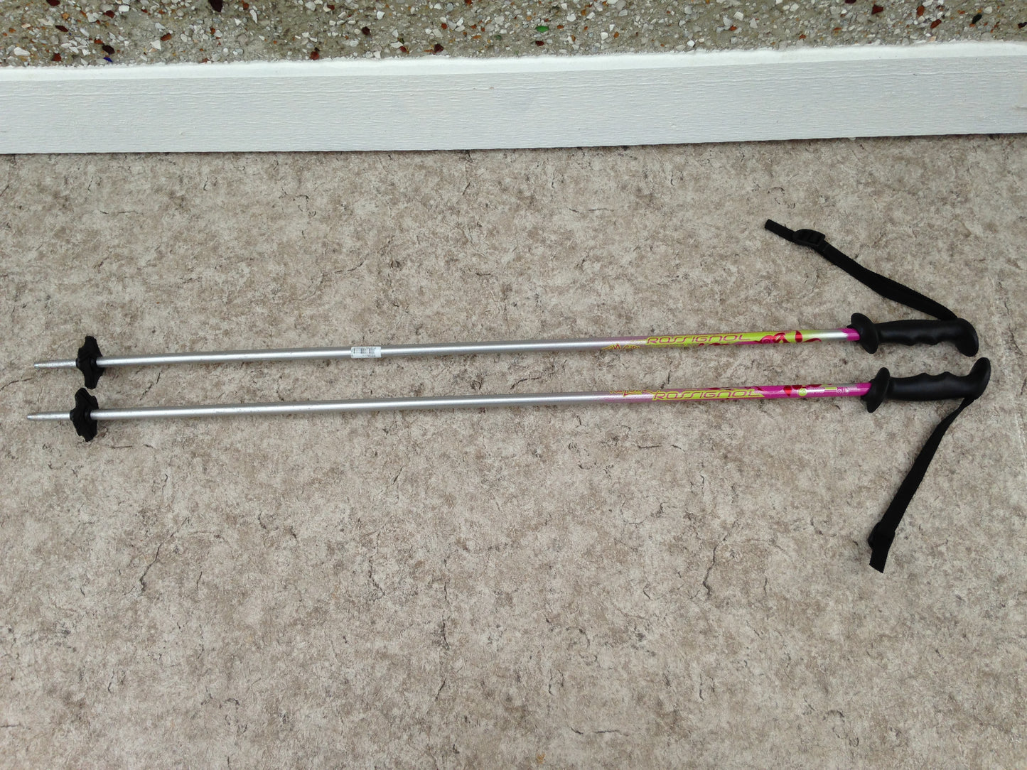 Ski Poles Child Size inch Tecno Pink Multi