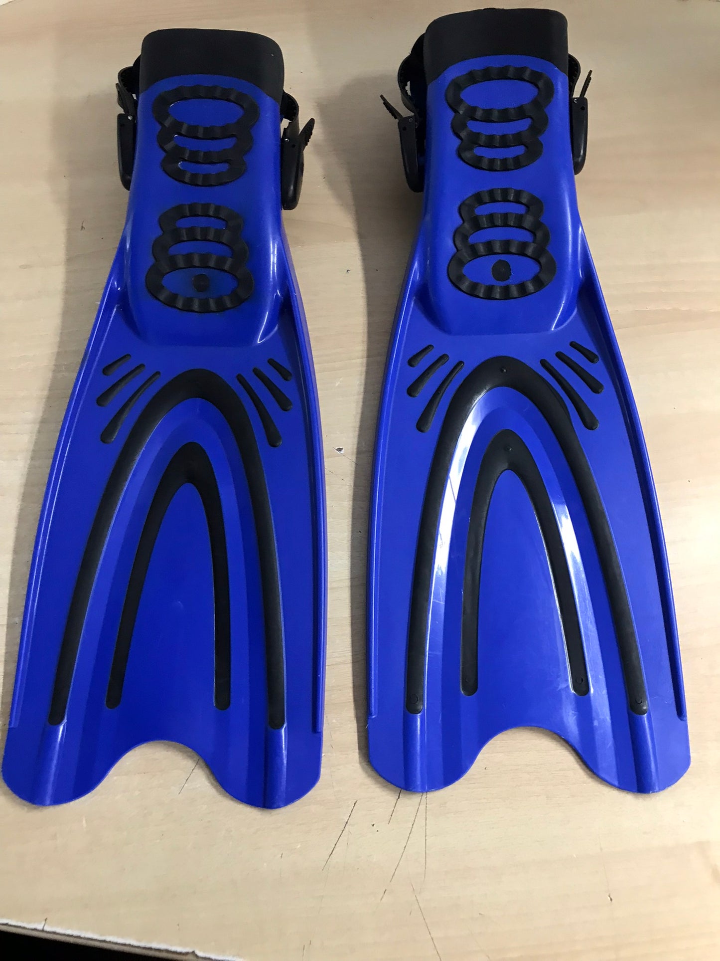 Snorkel Dive Fins Men's Size 11-14 Speedo Blue Black Excellent