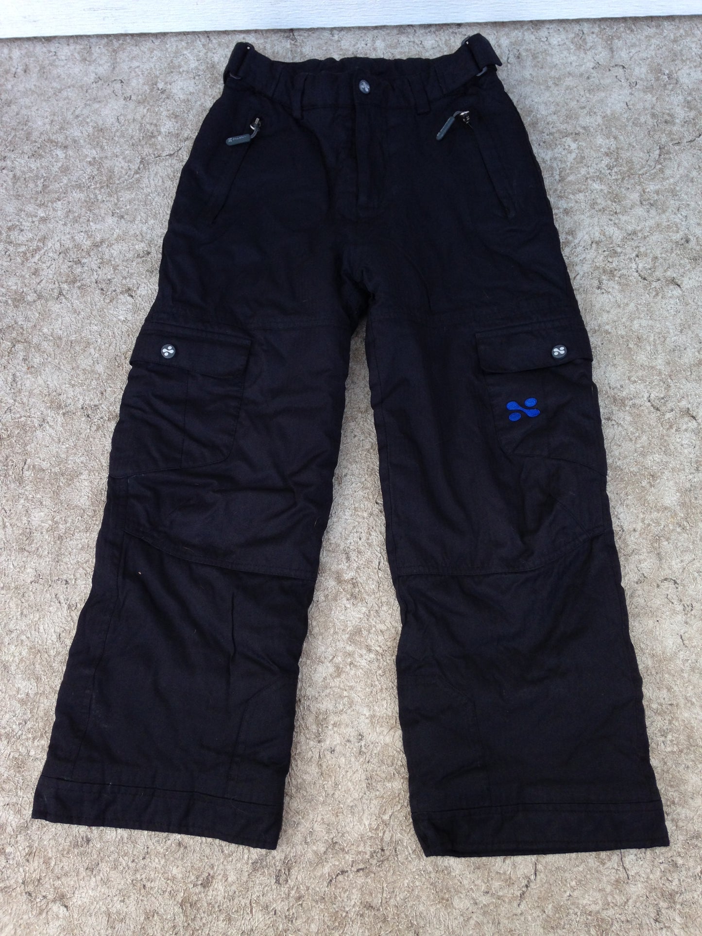 Snow Pants Child Size 10 Coltech Black With Adjustable Waist
