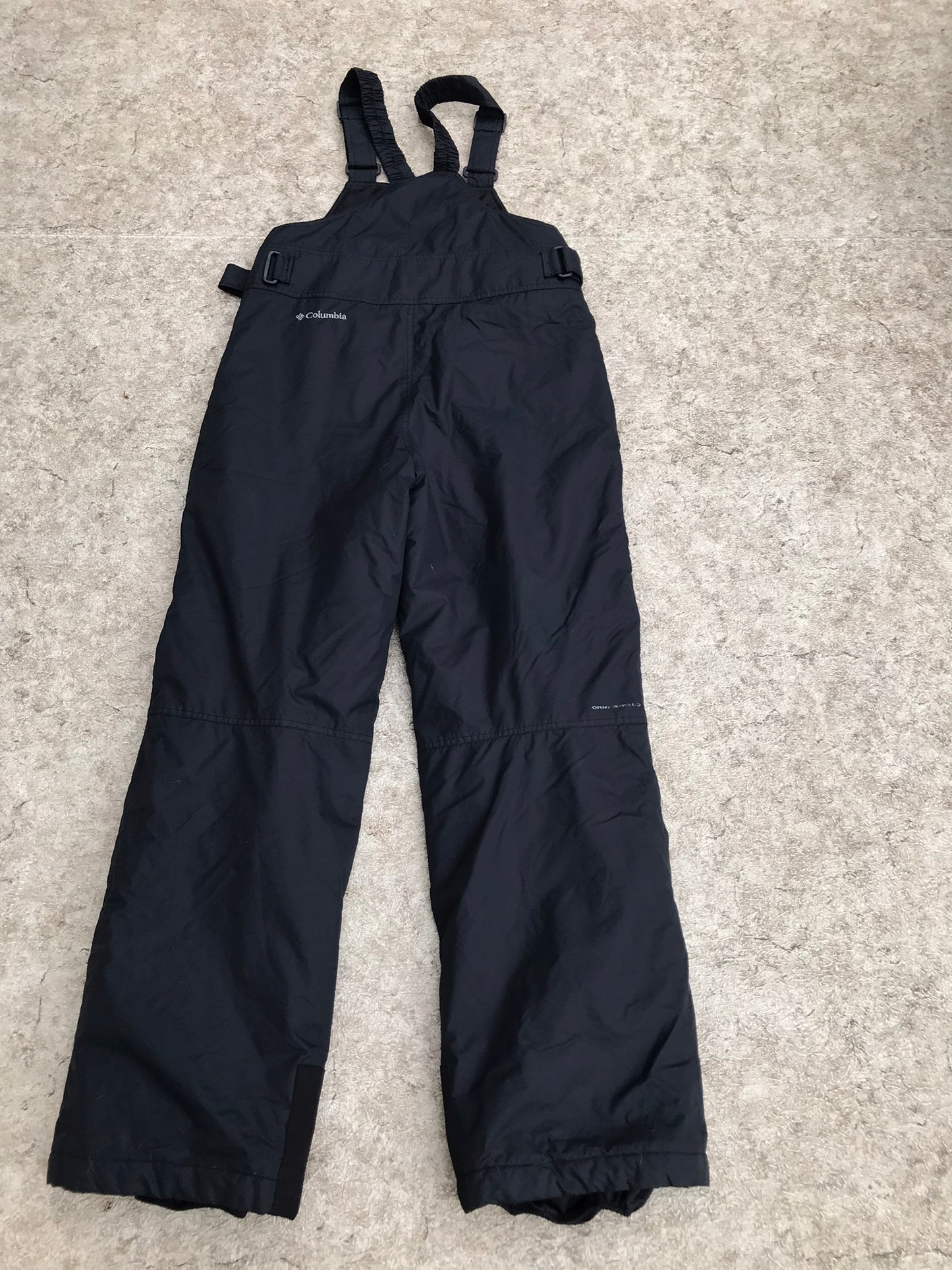 Snow Pants Child Size 16-18 Youth or Men's Small Columbia Black With Bib Outstanding Quality