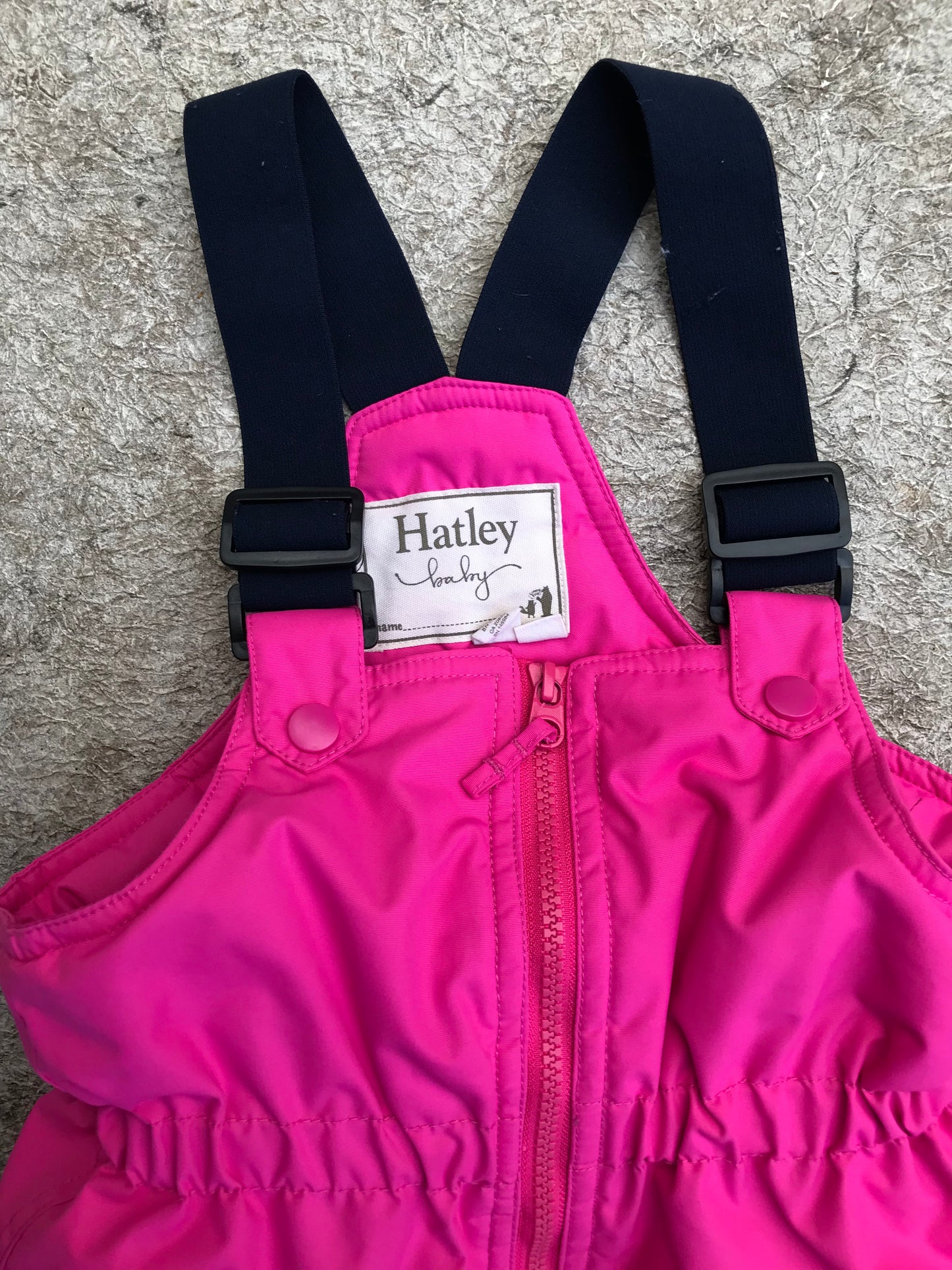 Snow Pants Child Size 5 Hatley Pink With Bib Tiny Bit Wear On Bottom Cuff Excellent Quality