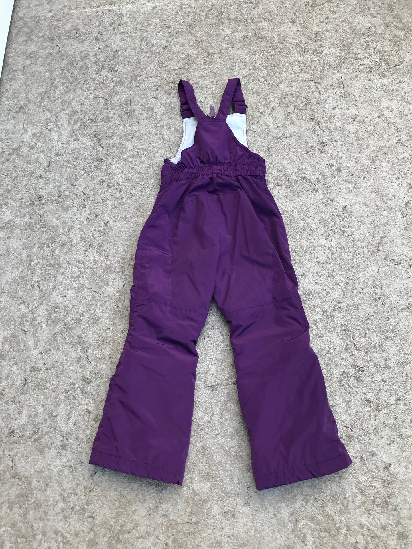 Snow Pants Child Size 6 Lands End Deep Purple With Bib Minor Wear On Bottom Cuff