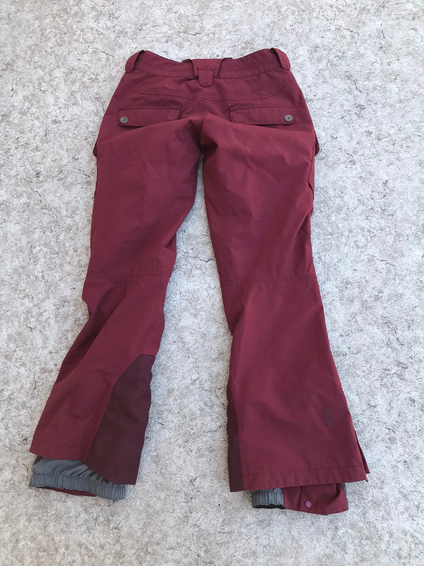 Snow Pants Ladies Size 4 MEC Waterproof Cranberry Excellent
