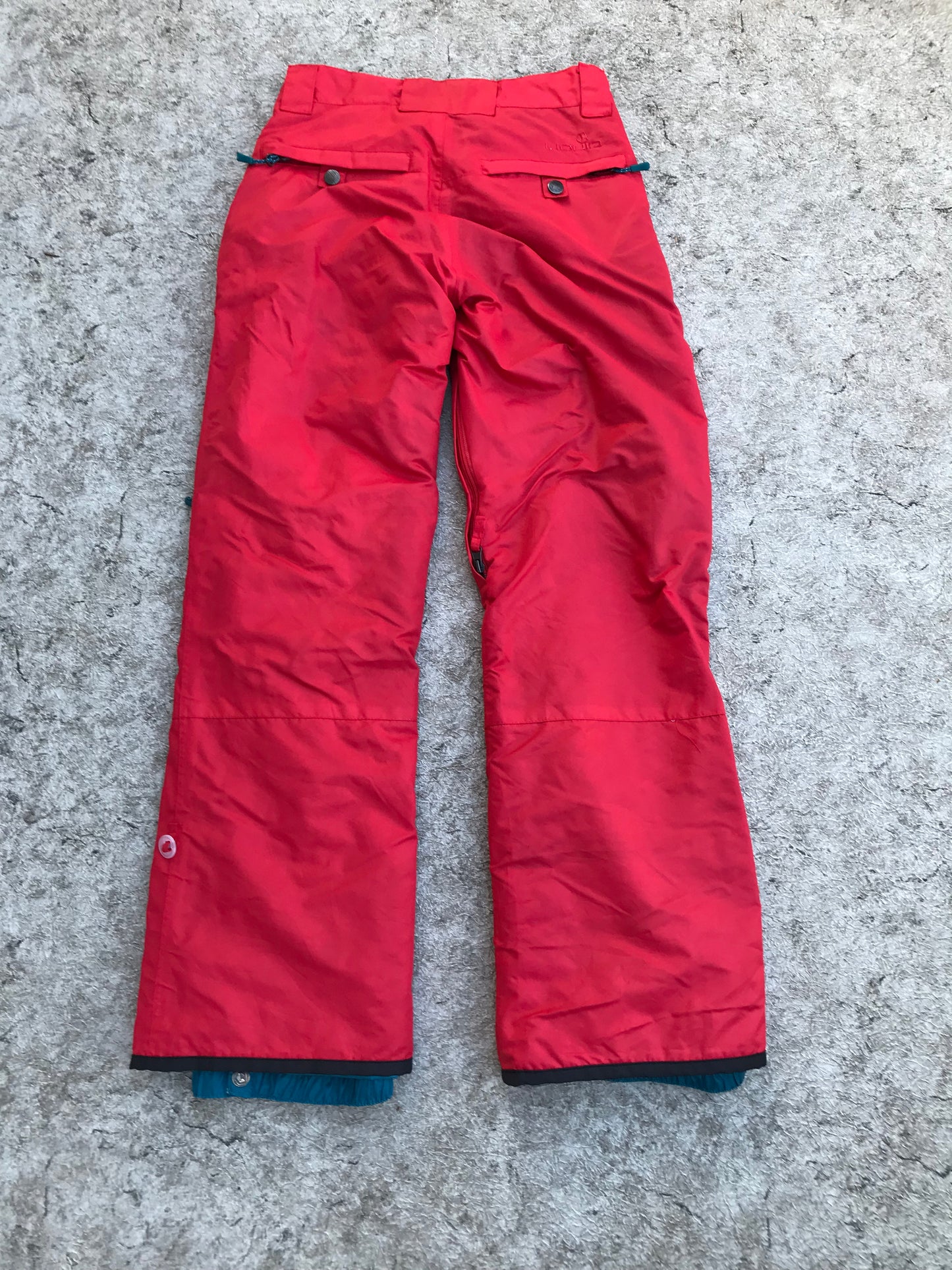 Snow Pants Ladies Size X Small Child Size 16 Youth Liquid Waterproof Snowboarding Brick Red New Demo Model