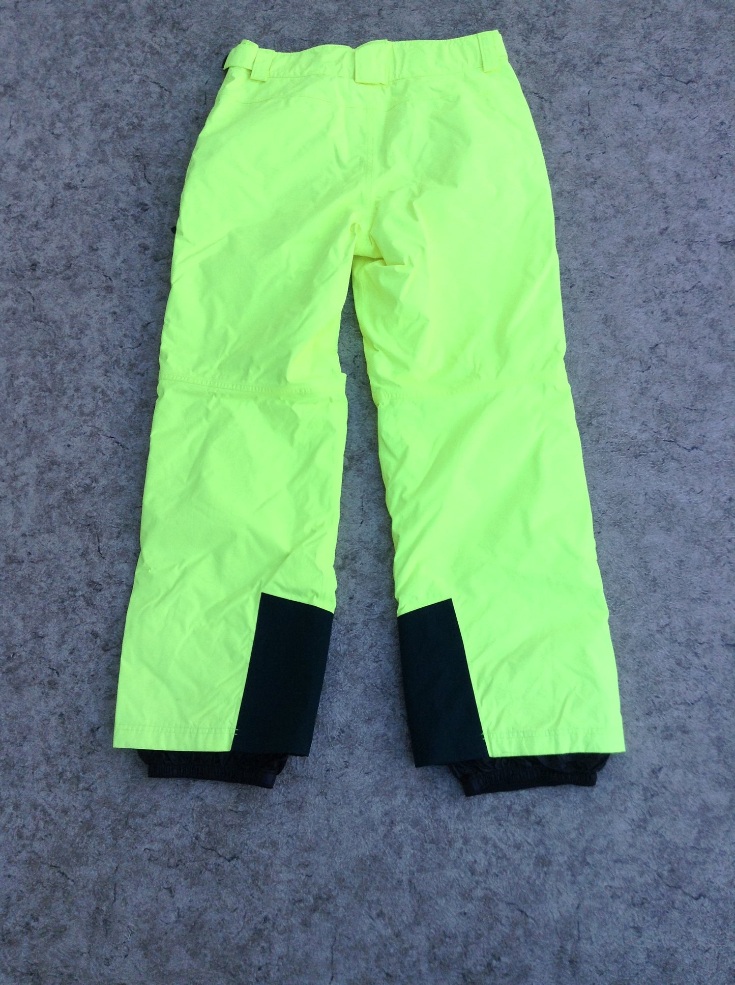 Snow Pants Men's Size Medium Mountain Hard Ware Waterproof Heavy Duty Black and Lime Excellent