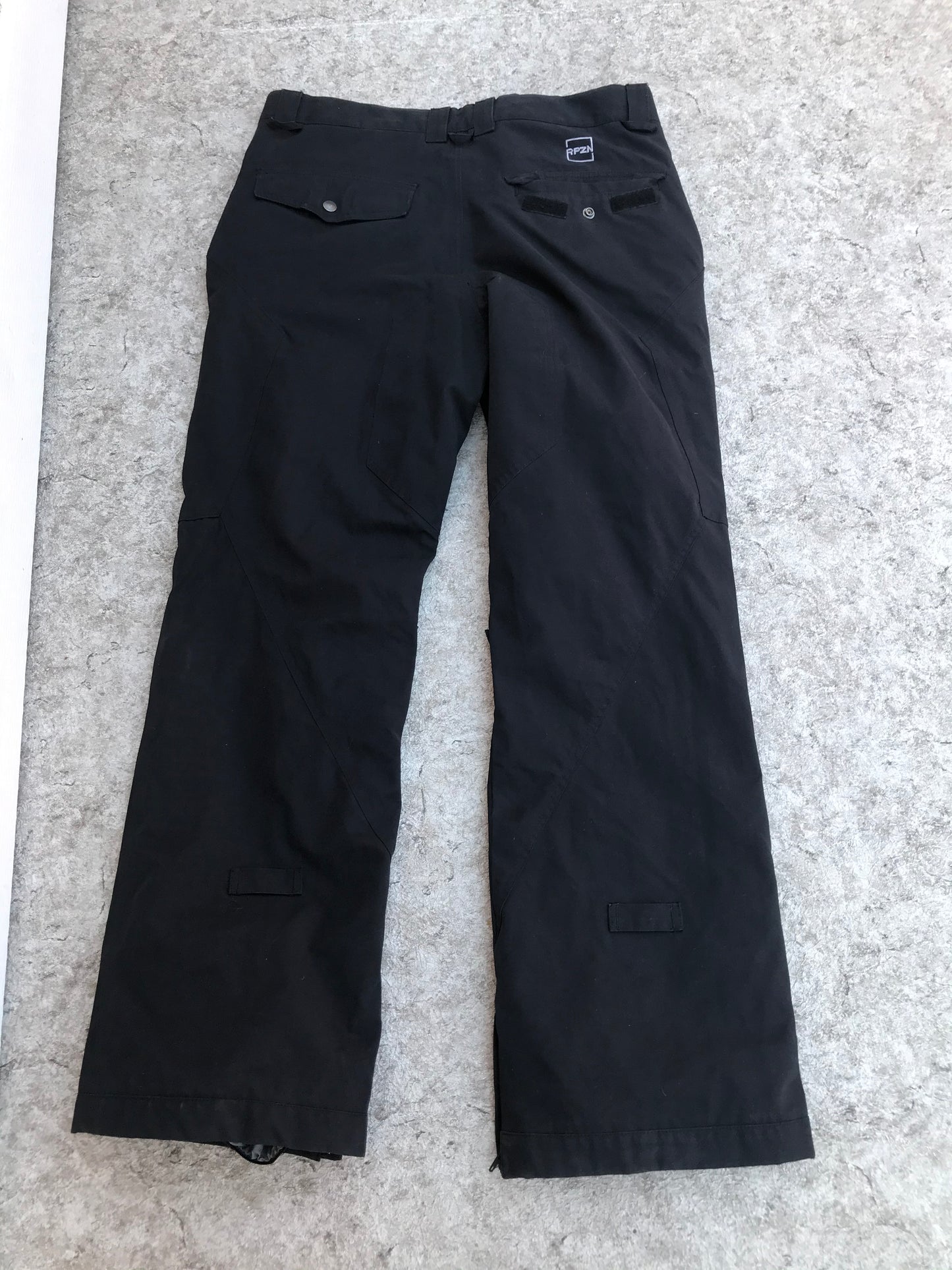 Snow Pants Men's Size X Large Ripzone Waterproof Heavy Duty Snowboard Black As New