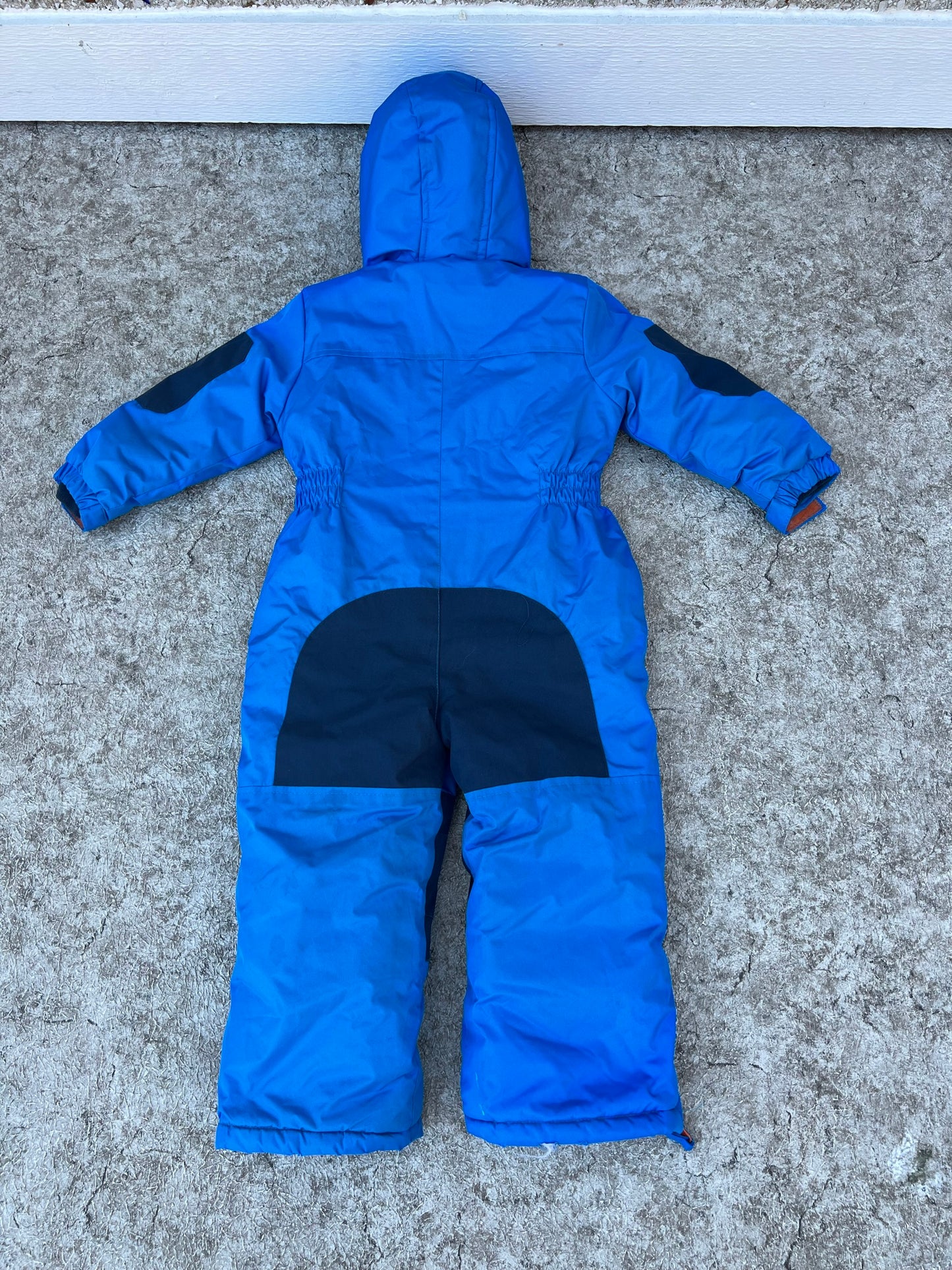 Snowsuit Child Size 3 T Xtreame Blue and Tangerine Fleece Lined As New
