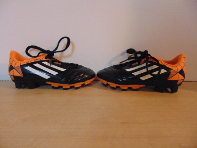 Soccer Shoes Cleats Child Size 10 Adidas Toddler Black Orange