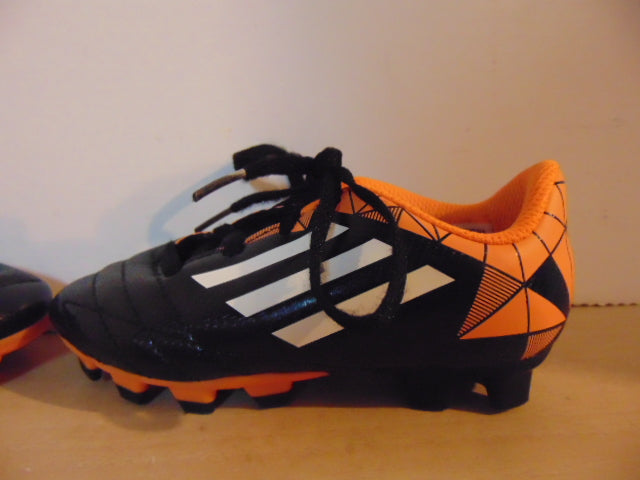 Soccer Shoes Cleats Child Size 10 Adidas Toddler Black Orange