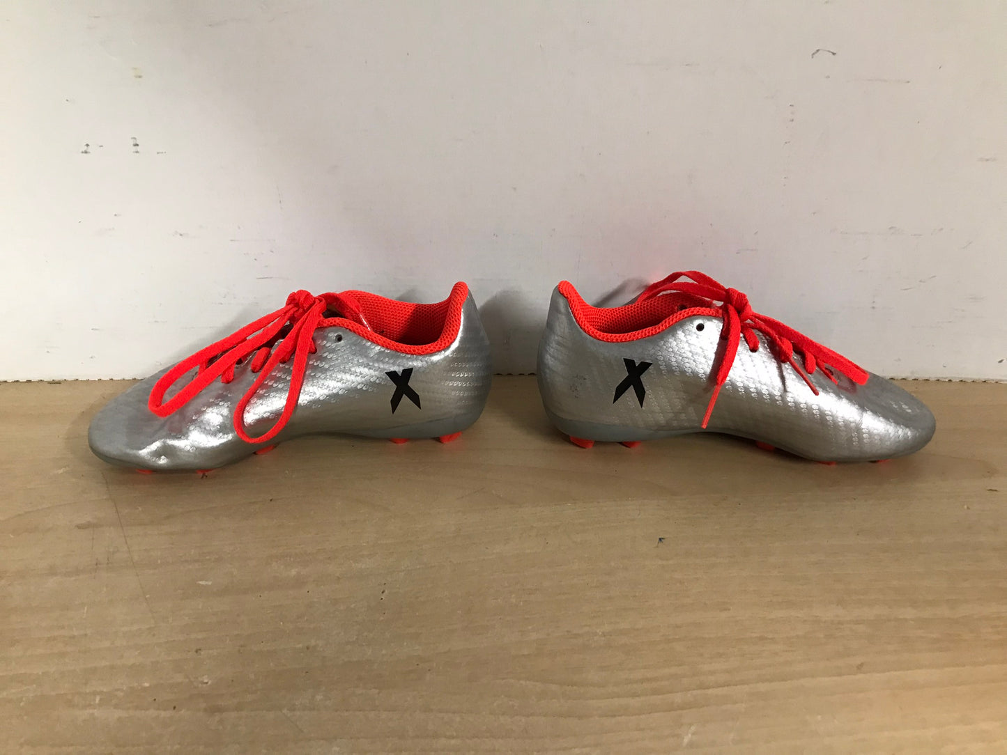 Soccer Shoes Cleats Child Size 11 Adidas Grey Orange Excellent