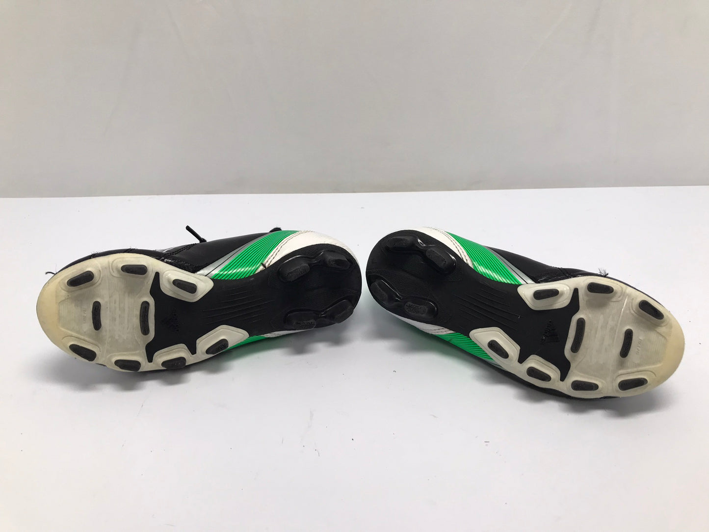 Soccer Shoes Cleats Child Size 12 Adidas Black Green Excellent