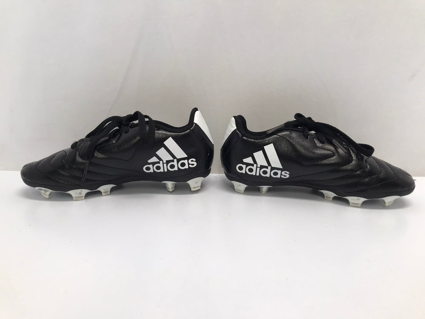 Soccer Shoes Cleats Child Size 12 Adidas Black White Excellent