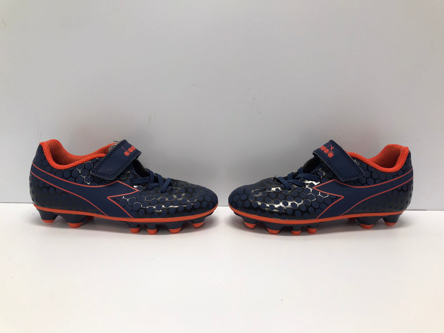 Soccer Shoes Cleats Child Size 12 Diadora Blue Orange