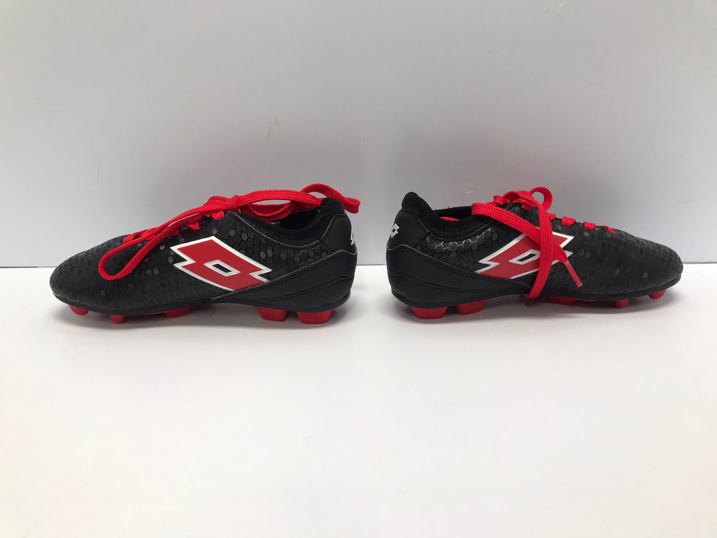 Soccer Shoes Cleats Child Size 12 Lotto Black Red New Demo Model