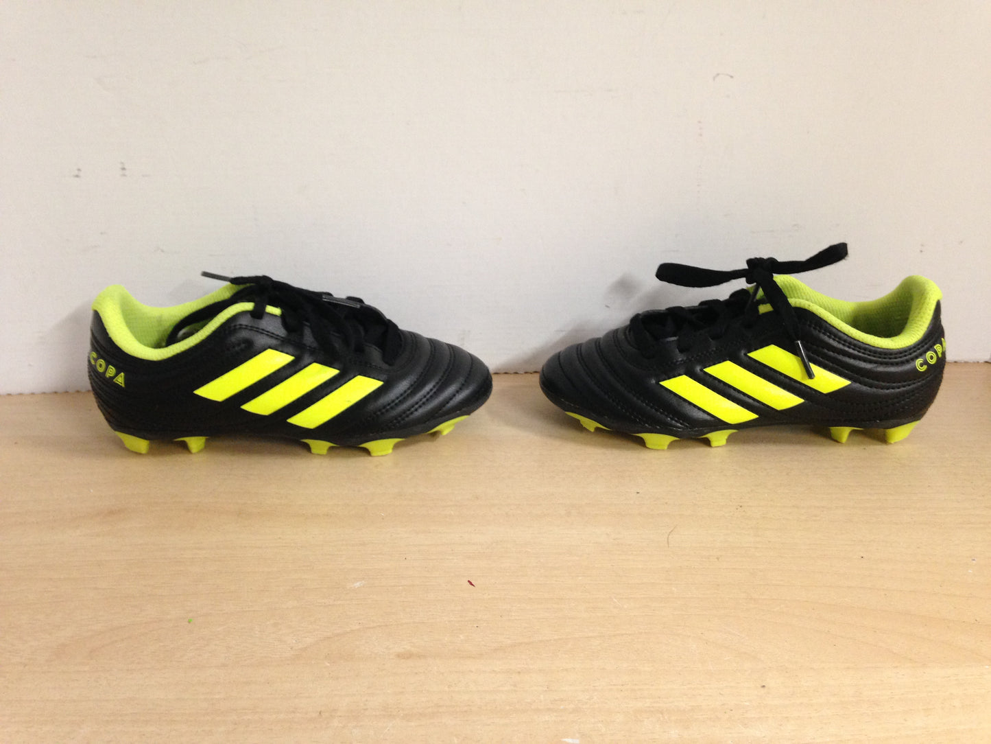 Soccer Shoes Cleats Child Size 13 Adidas Copa Lime Black Excellent