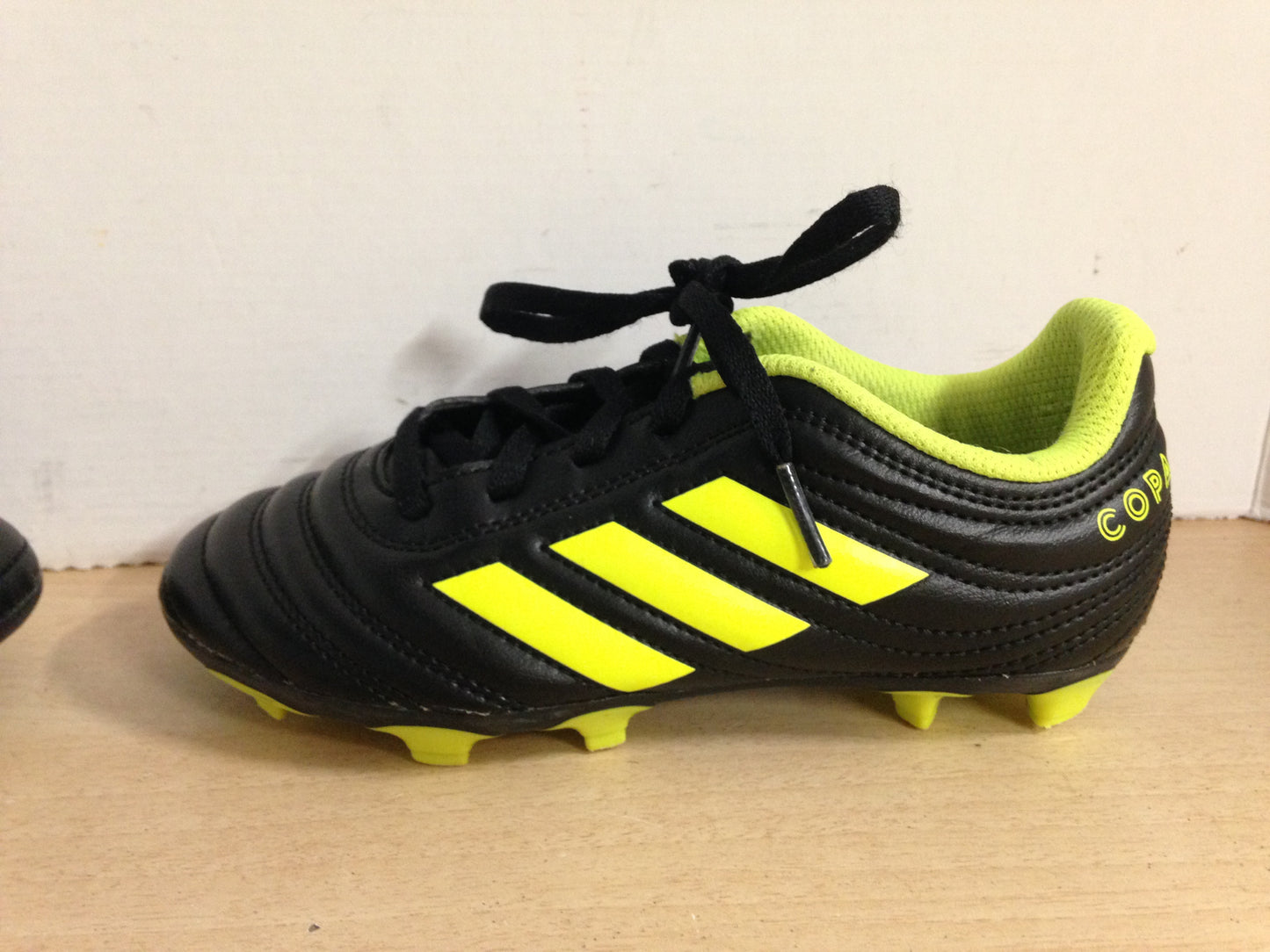 Soccer Shoes Cleats Child Size 13 Adidas Copa Lime Black Excellent