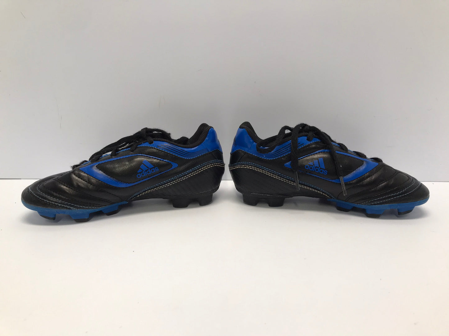 Soccer Shoes Cleats Child Size 1 Adidas Black Blue White