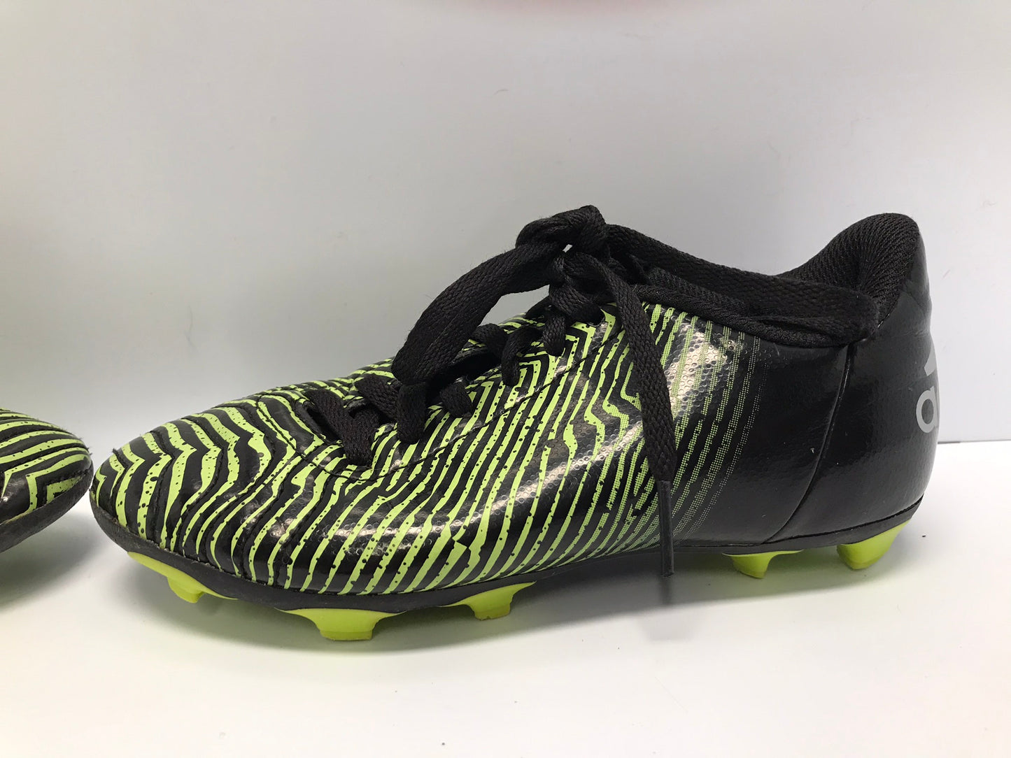 Soccer Shoes Cleats Child Size 1 Adidas Black Green New Demo Model