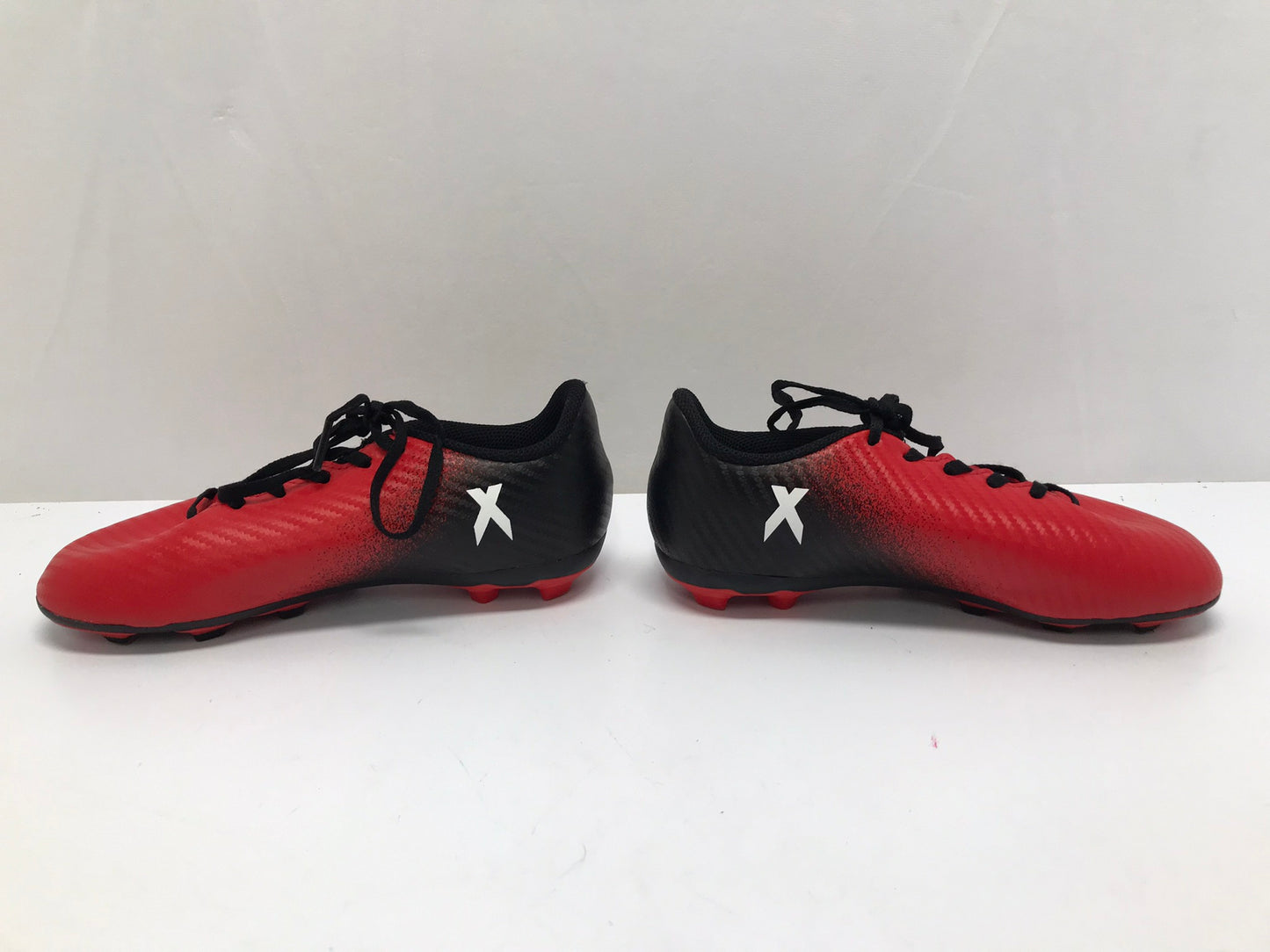 Soccer Shoes Cleats Child Size 1 Adidas X Black Red Excellent